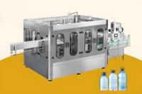 Usine d'eau minérale entièrement automatique 3 en 1 _ Ligne de production d'eau pour bouteilles de boissons _ Machine d'embouteillage complète _ de remplissage