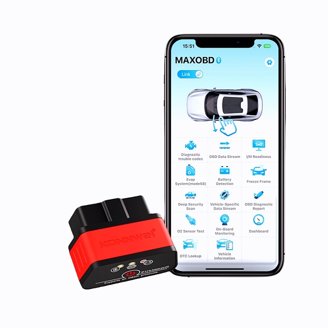 Gift Choice KW903 OBD2 Automotive Engine Code Reader ELM327 25K80 Version 1.5 Bluetooth Car Scanner