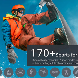 <span class=keywords><strong>Smartwatch</strong></span> di Alta Gamma 5ATM per Coppie in Lega di Zinco e Alluminio con Cinturino in Silicone Liquido Indossabile Senza Sensazione per Uomini e Donne - Product Image 4