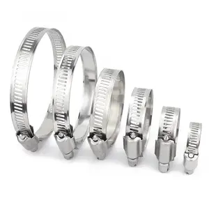 China Wholesale American Type Adjustable Pipe Clamp Heavy Duty T Bolt Ss304 Ss316 Stainless Steel Hose Clamp
