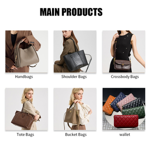 Bolsos de Mano de Cuero Vacuno de Primera Calidad Personalizados de Alta Calidad, Fabricante de Bolsos de Cuero Genuino para Mujer con 13 Años de Experiencia en Guangzhou - Product Image 4