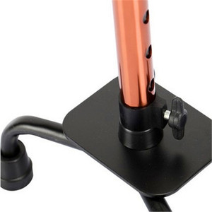 Hengfukang Aluminum Alloy Adjustable Four Legged Cane Bronze Color B07 <b>Walking</b> <b>Stick</b> For Elderly Support - Product Image 4