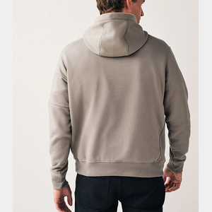Tùy Chỉnh Thoải Mái Raglan Tay Áo Màu Rắn Có Thể Điều Chỉnh Mui Xe Hoodies Với Hai Tay Túi 100% Bông Hoodies Cho Nam Giới - Product Image 3
