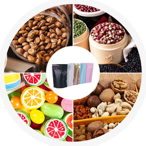 Bolsas de almacenamiento de alimentos a prueba de humedad con cierre de cremallera al por mayor para alimentos de bebé bolsa de pie de comida para mascotas sello autoadhesivo transparente de plástico - Product Image 4