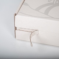 Boîte d'emballage en carton pliable personnalisée avec logo imprimé, recyclable, pour sous-vêtements, vêtements, cadeaux, avec laminage mat pour vêtements