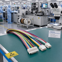 Kabel Harness Konektor Terisolasi PBT BeiXing Custom JST GH 1.25mm dengan Terminal Jantan/Betina untuk Aplikasi Komputer & Elektronik