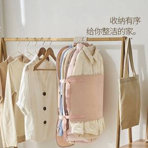 Clothing Organizer Compression <b>Storage</b> Bag Rectangle Hook Type Non Woven Fabric Dustproof Moisture Proof Bedroom <b>Storage</b> - Product Image 2