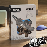 Mini drone RC 4DRC V50 pour débutants, enfants, quadricoptère avec maintien d'altitude, vol stable, calibrage à une touche, facile à piloter, drone jouet