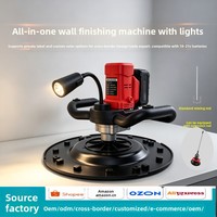 Machine semi-automatique de lissage mural sans balais à batterie lithium, tête de moteur nue, éclairage LED, 9 vitesses réglables, pour mortier de ciment