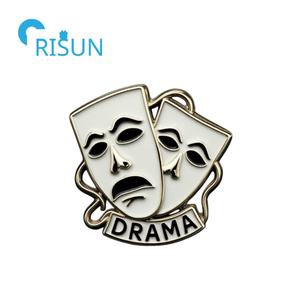 Spille Personalizzate in Smalto a Forma di Maschera Teatrale, Distintivo per Club di Teatro, Spilla Premio per <span class=keywords><strong>Attori</strong></span> e Operatori Scenici - Product Image 6