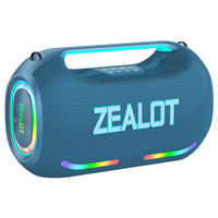 Enceinte LED RGB en plastique Zealot ZE41 250W avec batterie rechargeable et prise en charge du micro sans fil pour home cinéma/extérieur