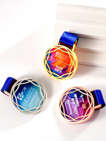 Médaille d'or sur mesure avec plaque trophée de médaille d'honneur pour les compétitions de marathon et les champions d'événements