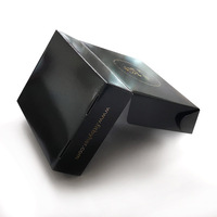 Caja de Cartón para Envíos con Logotipo Personalizado, Precio al por Mayor, MOQ Bajo, Económica, Negra, para Calzado