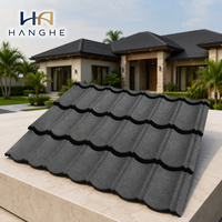 Tuile de toiture Golan Stone Coated, revêtement acrylique moderne et durable pour maisons en climat tropical, commandes de couleurs personnalisées 5+
