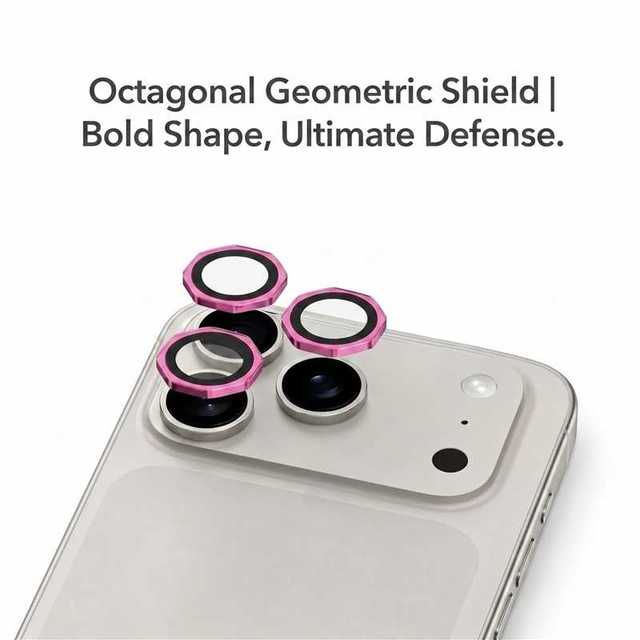 Factory Price Aluminum Alloy Frame AR AF Glass Camera Lens Protector Positioner 9H Hardness Bubble-Free for 17 Pro Max