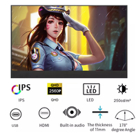 Moniteur portable 17 pouces 144Hz 2560P FHD IPS grand moniteur portable pour ordinateur portable Mac PC PS4/5 Switch Extension d'écran pour ordinateur portable