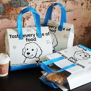 Bolsa Térmica Aislante Desechable de Tela No Tejida con Papel de Aluminio para Entrega de Comida, Café y Pasteles, Mantiene la Comida Caliente o Fría, Bolsa Refrigerante - Product Image 1