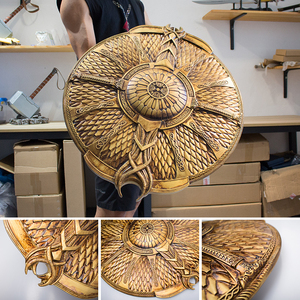 Accessori per Giochi <span class=keywords><strong>God</strong></span> <span class=keywords><strong>of</strong></span> <span class=keywords><strong>War</strong></span>, Ascia e Scudo di Kratos in Resina per Cosplay - Product Image 6