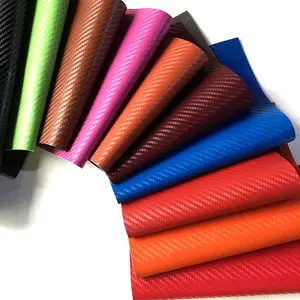 2.0Mm Carbon Fiber Grain Pu Microfiber Leather Synthetic Leather Fabric Faux Suede Leather For Wrist Support Hand Palm Grips