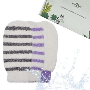 Guanti Esfolianti Naturali in Fibra di Bambù a Doppia Tessitura, Morbidi Guanti per Massaggi e Prodotti da Bagno per Spa - Product Image 1