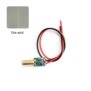 Green light Dot cross line laser head module 6MM tube laser beam laser head 3-5V