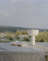 Lampe de table LED en acrylique marbré en forme de champignon, contrôle tactile, blanc jazz, lumière chaude 3000K, design compact, décoration d'intérieur