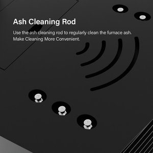 PANSEE PD-160 Stufa <span class=keywords><strong>a</strong></span> Pellet Moderna <span class=keywords><strong>in</strong></span> <span class=keywords><strong>Ghisa</strong></span>, Ecologica e Resistente, con Garanzia di 2 Anni, per Interni, Soggiorno e Sala da Pranzo - Product Image 6