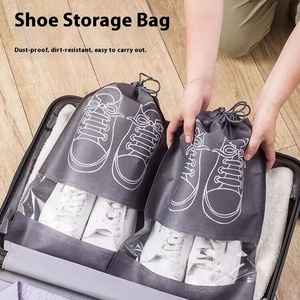 <b>Shoes</b> <b>Storage</b> Organizer Bags Non-woven Travel Portable Closet Bag Waterproof Pocket Clothing Hanging Bag - Product Image 2