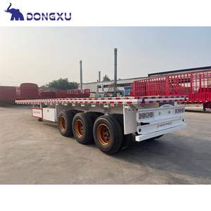 Plataforma de Acero de 40 Pies Usada, Caja Plana, Cama de Tráiler, Chasis para Equipo, Remolque de Camión de Plataforma Usado para Tráileres - Product Image 6