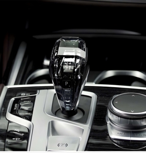 Avec emblème <span class=keywords><strong>M</strong></span> et affichage de vitesse, pommeau de levier de vitesse LED en cristal 3 pièces pour console <span class=keywords><strong>centrale</strong></span> de voiture <span class=keywords><strong>BMW</strong></span> Série F X5 F15 <span class=keywords><strong>X6</strong></span> F16 - Product Image 3