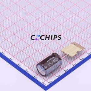 Condensador Electrolítico de Aluminio de Montaje Pasante UCS2W100MHD1TO, D12.5xL20mm 10uF 20% 450V 225mA-120Hz - Product Image 1