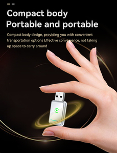 อะแดปเตอร์ไวร์เลส Carplay Android Auto สีขาว 2 in 1 แบบ USB - Product Image 4