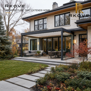 Solución versátil para vivir al aire libre con sistema de vidrio cerrado y estructura resistente a la intemperie para patio en la temporada fría canadiense - Product Image 2