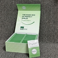 Boîte en papier magnétique avec laminage mat personnalisé et séparateur en papier pour l'emballage d'aligneurs transparents