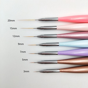 Logo personalizzato in fabbrica grige Daisy Flor disegno Mini pennello Nail Art di Zhostovo - Product Image 6