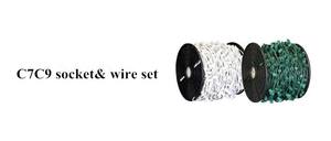 1000ft กลางแจ้ง18AWG Spt1ระยะห่าง12นิ้วสายไฟ2เส้น C9 E17ม้วนเก็บได้ไฟคริสต์มาส - Product Image 4