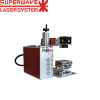 Nouvelle machine de marquage laser à fibre Mopa 50W, compatible DXF, pour bijoux, or, argent, acier inoxydable, rotative, refroidie par air, haute précision