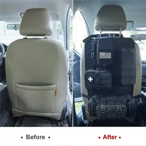 Tactical Molle <b>Car</b> Seat Back Organizer with 4 Detachable Pouches Universal Vehicle Panel Organizer <b>Storage</b> <b>Bag</b> - Product Image 4