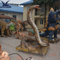 Lebensgroßes Simulations-Tiermodell Realistischer Roboter-Python Boa-Schlange Animatronisch Maßgefertigt für Abenteuerparks