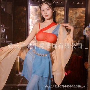 Lingerie de danseuse de style ancien Dunhuang, vêtements de nuit sexy, uniforme Hanfu, ensemble érotique, vente en gros 5524 - Product Image 2