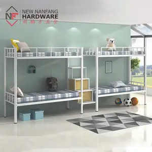 Guangzhou Metal Twin Bed Bunk Bed Frame For Student School Children Bed