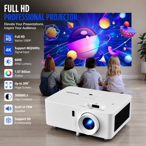 Proyector Láser HDR Sharp XG-TK456ZA 1080P, 6000 Lúmenes, Compatible con 3D, Zoom Óptico 1.6x, para Juegos y Películas - Product Image 1