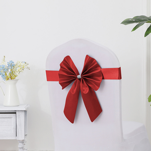 18 colores fiesta boda decoración silla arco satén silla fajas traseras para crear dulce cálido para fiesta de cumpleaños - Product Image 5
