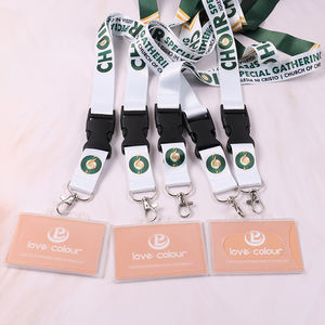 شعار مخصص البوليستر الحبل البني مع هوك للعرض التجاري شارة معرف الموظفين المصنع مباشرة الإفراج السريع ضيف VIP تمرير الحبل - Product Image 6