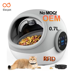 Alimentador de mascotas Elecpet RFID Microchip Alimentador de gatos Chip Alimentador inteligente Alimentación cuantitativa temporizada para limpieza profunda Anti pellizco - Product Image 1