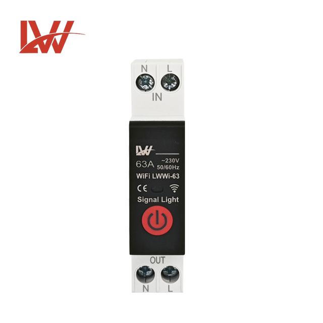 LWWI-63 Smart Switch WIFI Circuit Breaker 63A Over Under Voltage protection Power Metering Wireless Remote Control Switch