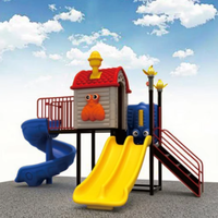 Équipement de terrain de jeu extérieur compétitif 76 toboggan en plastique pour parc d'attractions public parc sportif centre commercial jardin acier