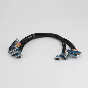 Cable manufacturer DB9 DB15 DB25 DB37 male to male RS232 D SUB 9 15 25 37 PIN Terminal signal cable