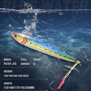 Handmade tùy chỉnh kim loại mồi câu cá 3D Cá mắt nước mặn biển sâu trolling chì Jig phụ kiện câu cá chìm kim loại Jig thu hút - Product Image 1