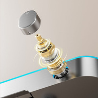 Ensemble de douche de luxe abordable gris bronze avec affichage numérique, éclairage LED, thermostat intelligent et pommeau de douche pressurisé